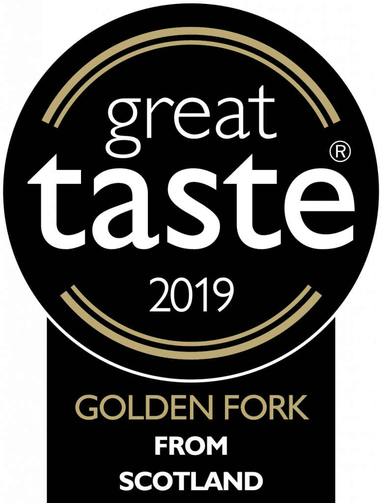 Great Taste Award, Golden Fork from Scotland Awarded to Pea Green Boat Cheese Sables