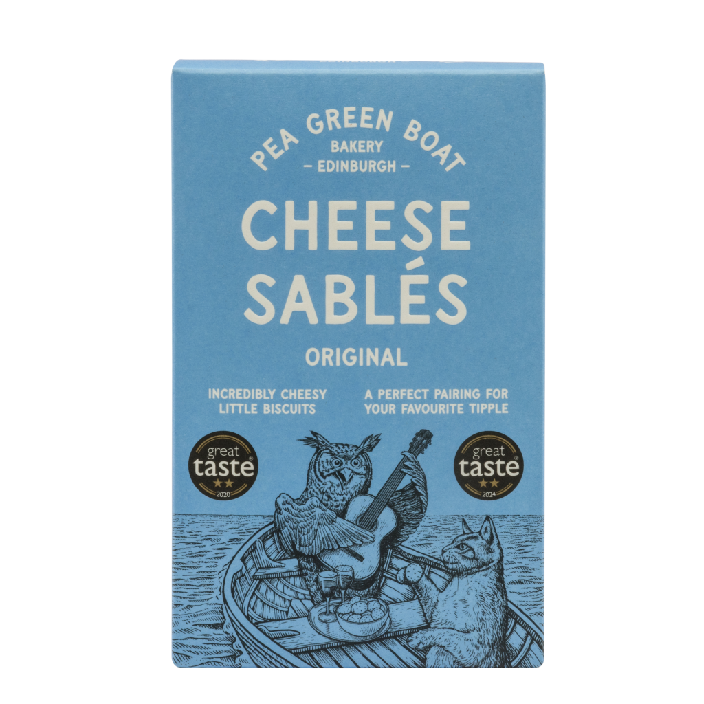 Box of Pea Green Boat Cheese Sables in Original flavour